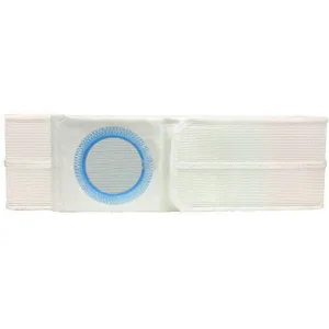 3" White, Regular Elastic, Flat Panel Belt, Prolapse Flap, Petit Medium, 2-5/8" Center Opening