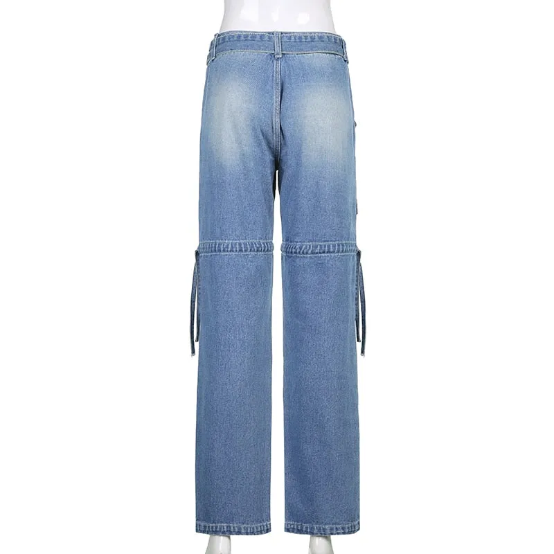 Aesthetic Sashes Jeans