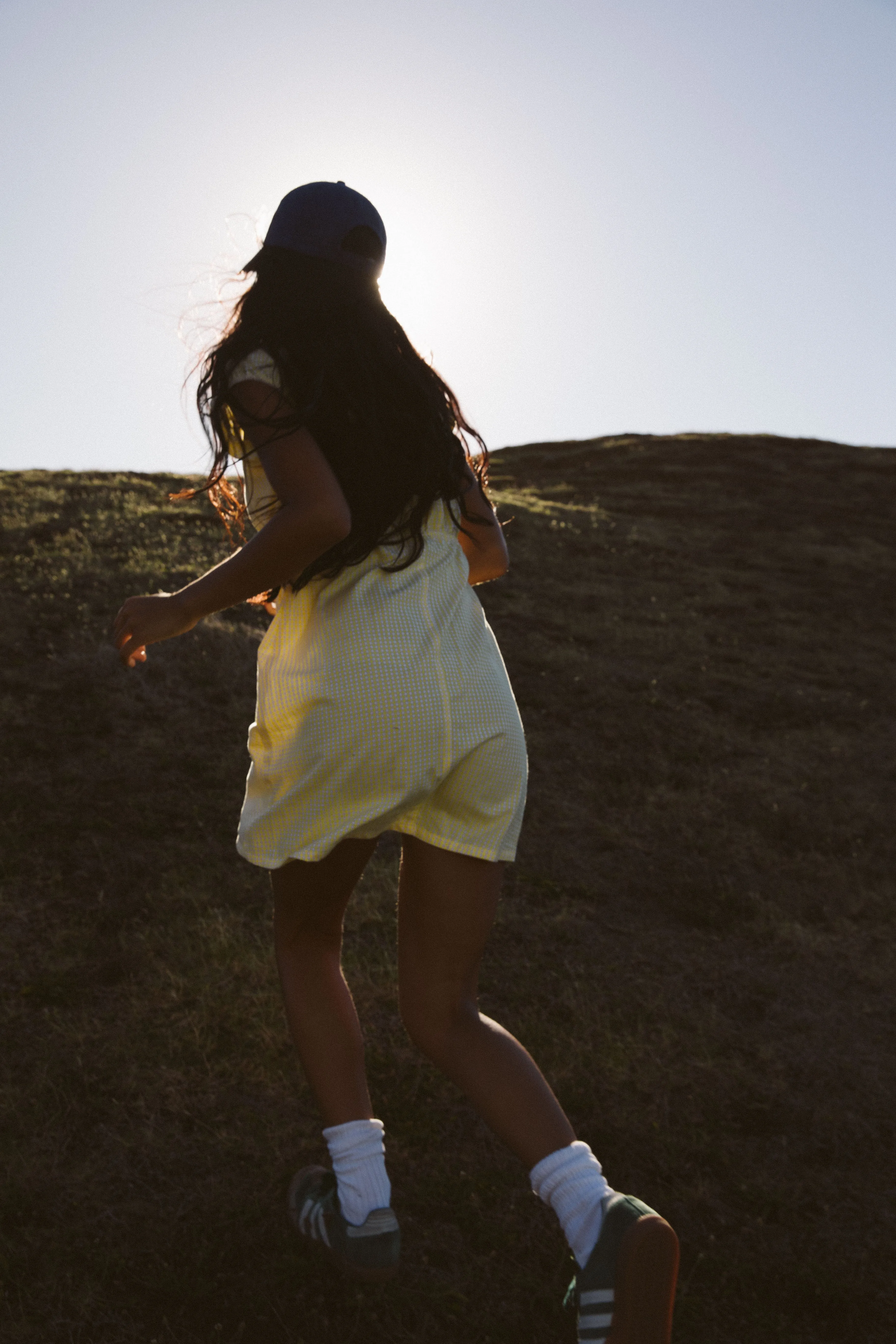Babydoll Dress in Yellow Gingham