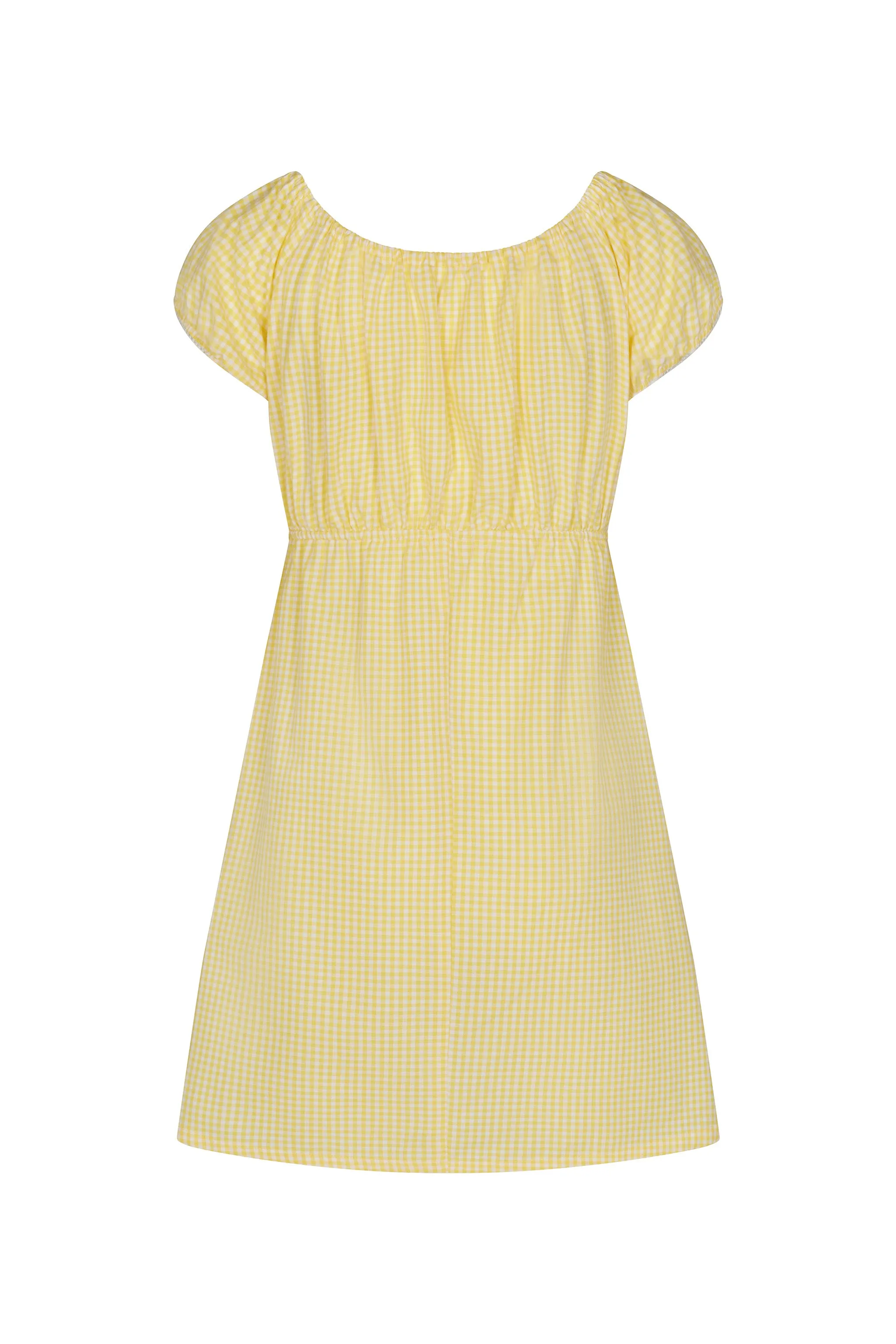 Babydoll Dress in Yellow Gingham