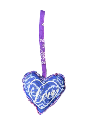 Bandana LOVE keycharm blue