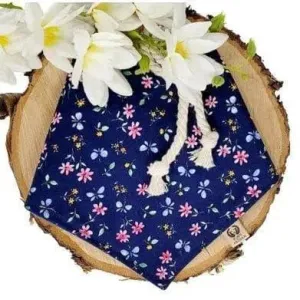 Blue Blooms Bandana
