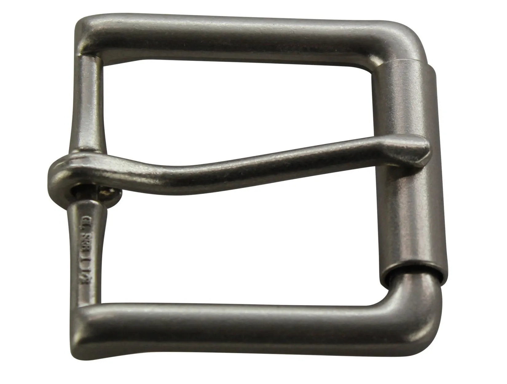 Brushed Nickel Roller Buckle for Leather Belts
