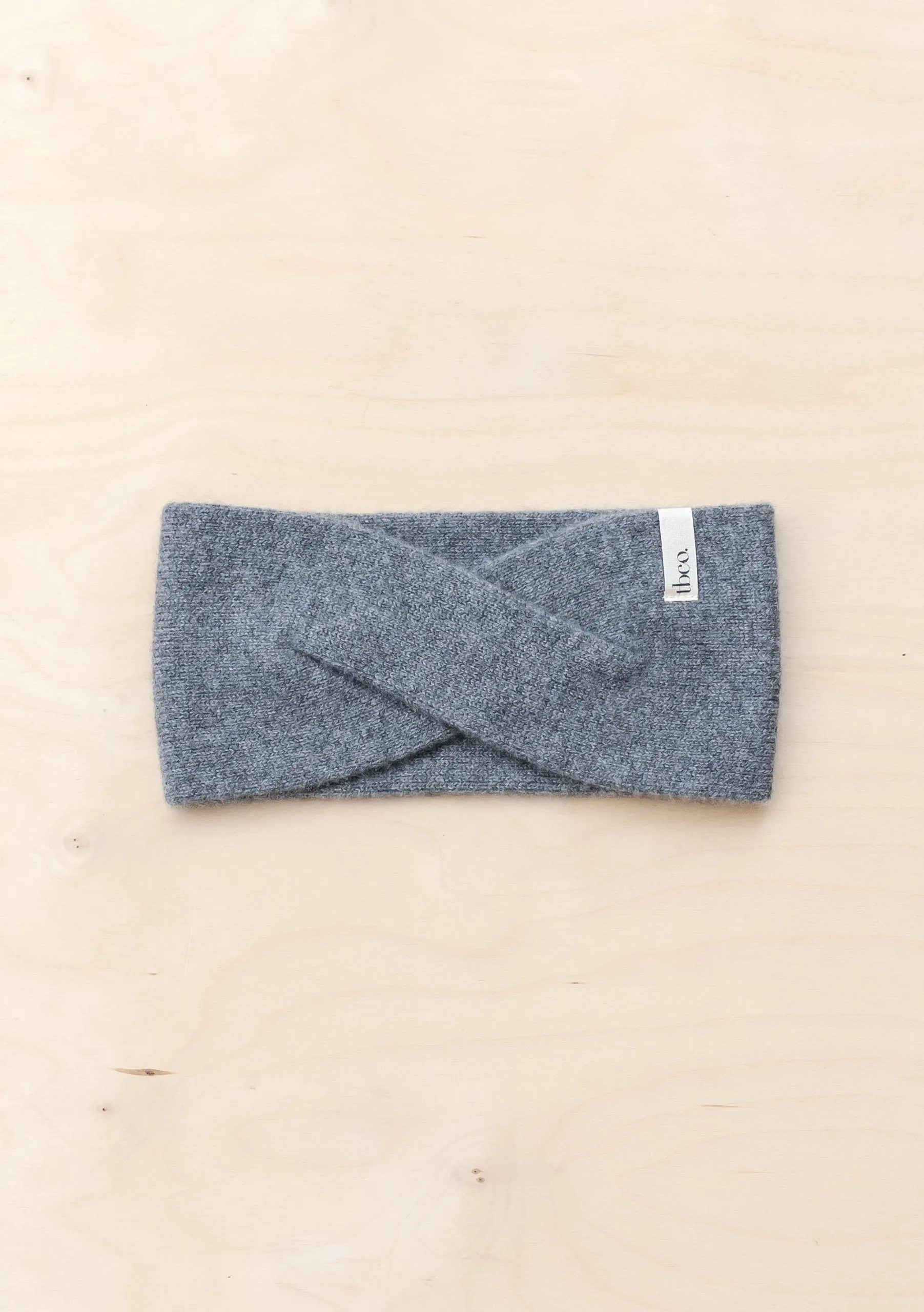 Cashmere & Merino Headband in Charcoal Melange
