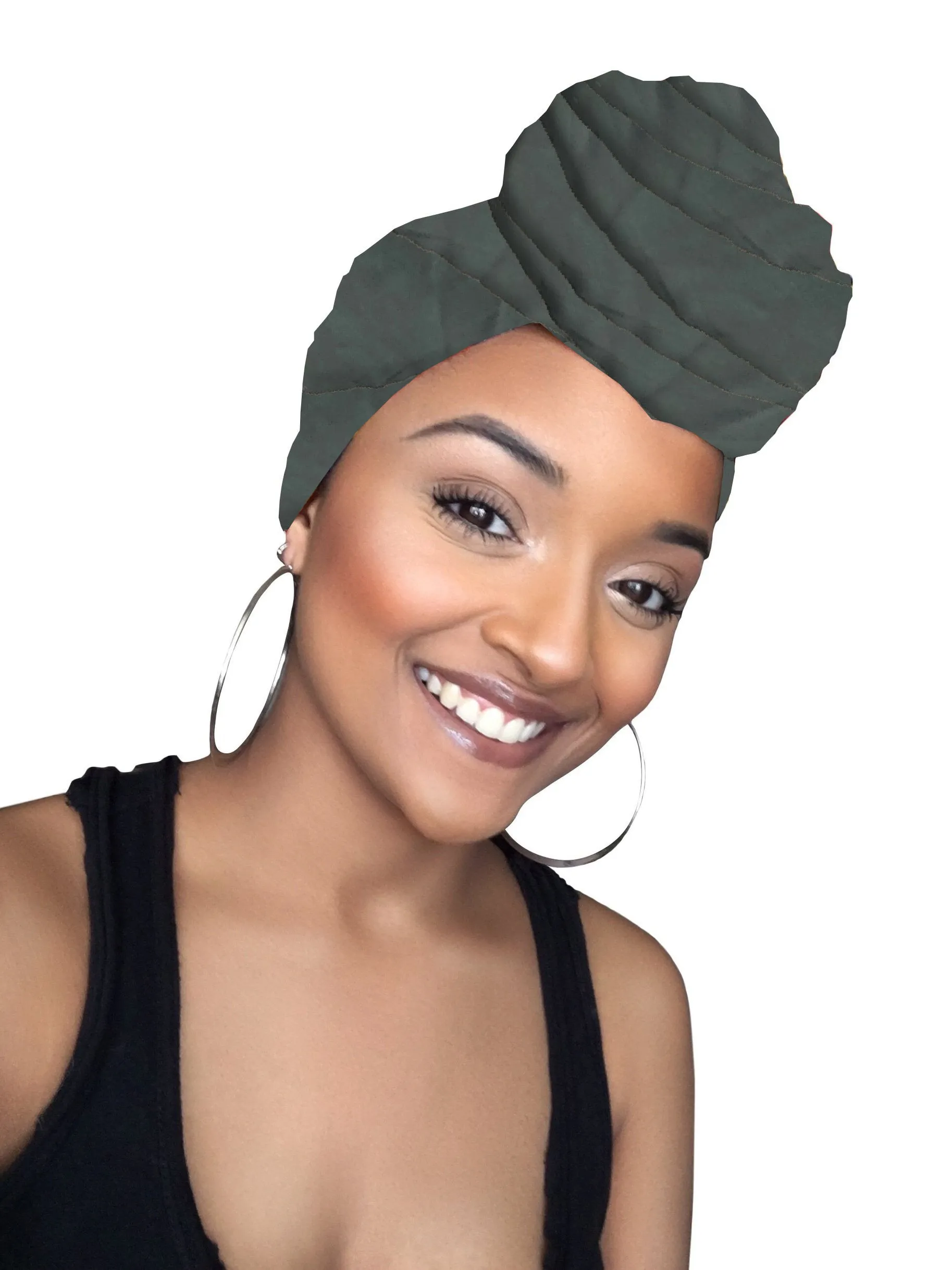 Charcoal diamond Head wrap & mask