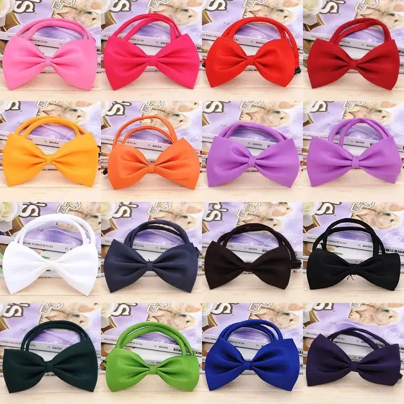 Colorful Pet Bow Tie Set - 10pc set