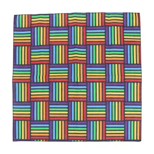 CTM® Cotton Rainbow Weave Print Bandana