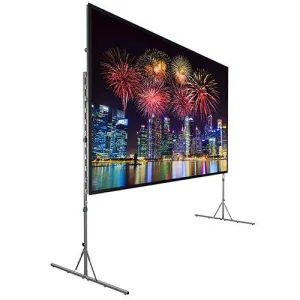 Da-Lite Fast-Fold Deluxe Portable Folding Frame w/ Black Frame 158" Diag. 16:9 Da-Tex w/ No Case, No Legs