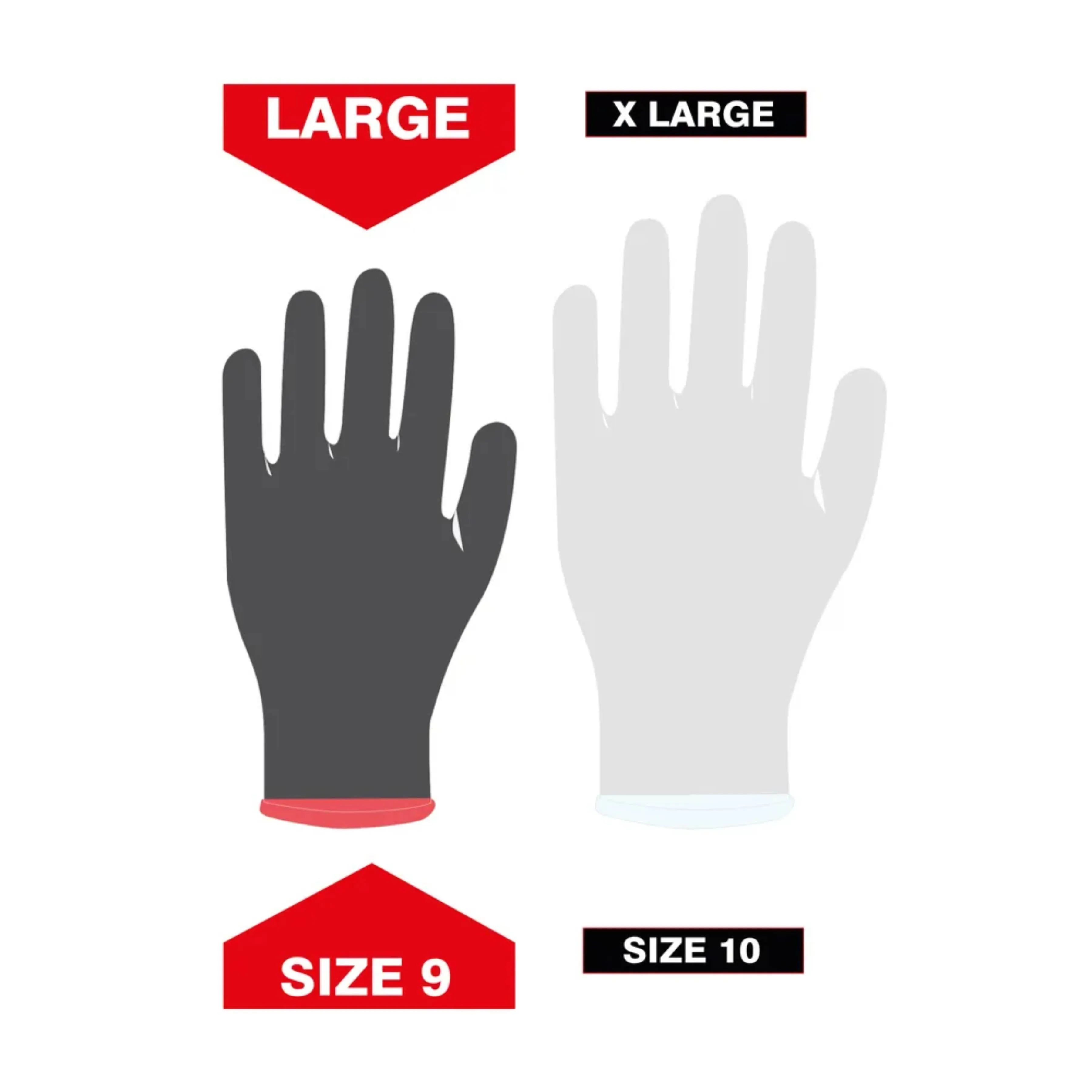 DEKTON Size 9/L Mechanics Latex Foam Gloves