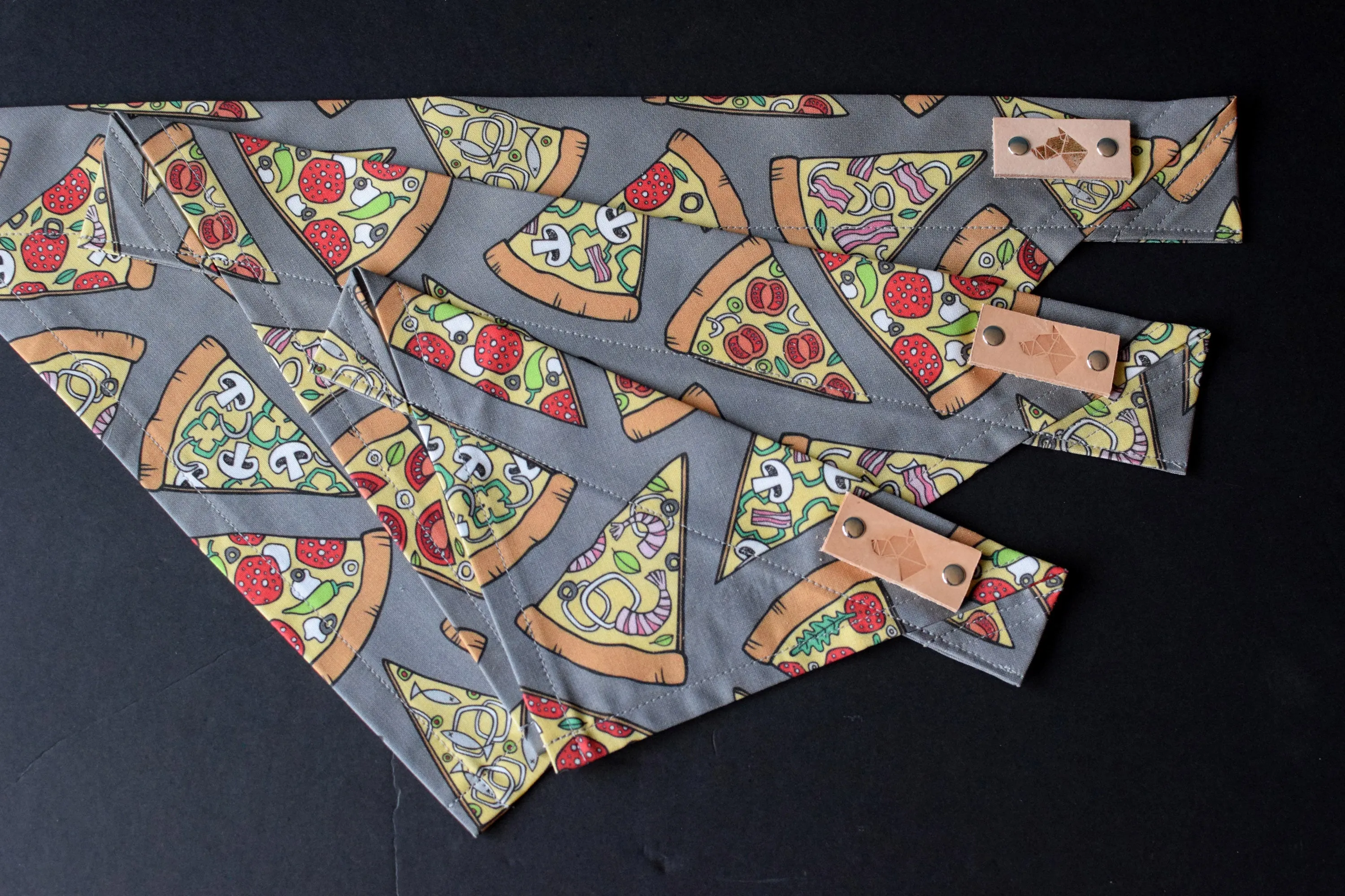 Dog Bandana - Slice of 'Za Cotton Dog Scarf