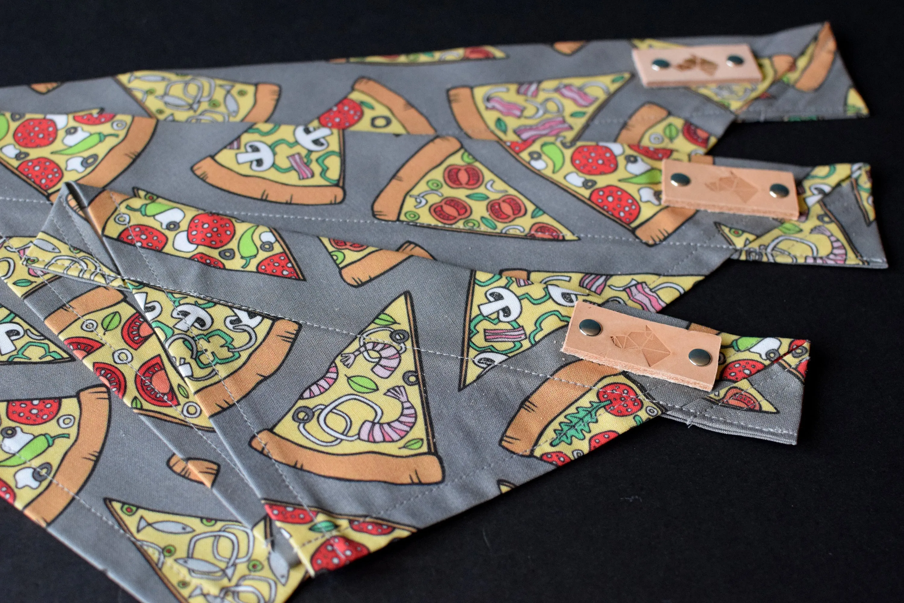 Dog Bandana - Slice of 'Za Cotton Dog Scarf