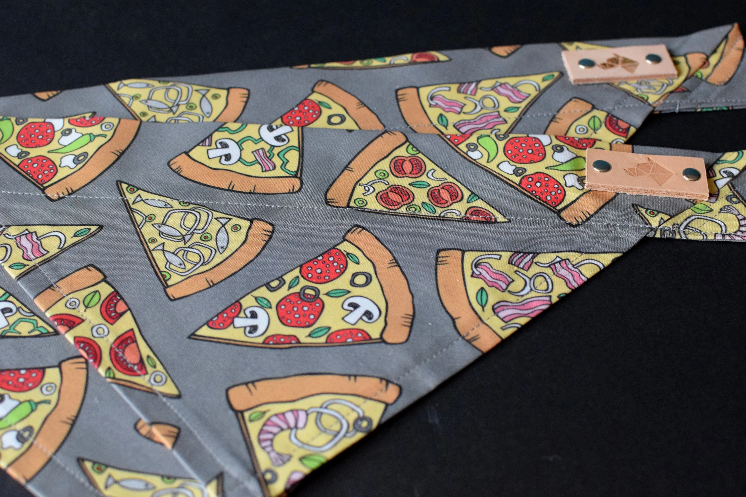 Dog Bandana - Slice of 'Za Cotton Dog Scarf