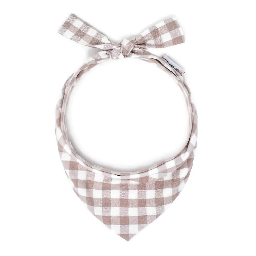 Dog Neckwear Oatmeal Gingham