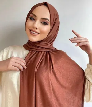 Elegant Broadcloth Hijab Shawl for Muslim  Women
