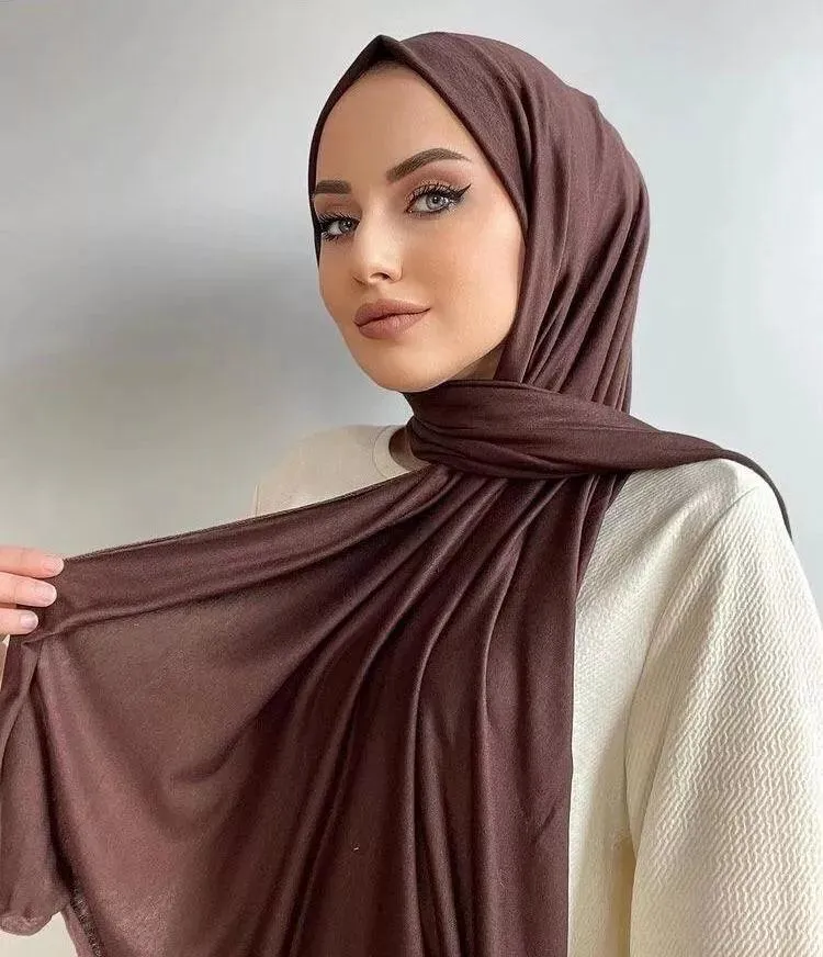 Elegant Broadcloth Hijab Shawl for Muslim  Women
