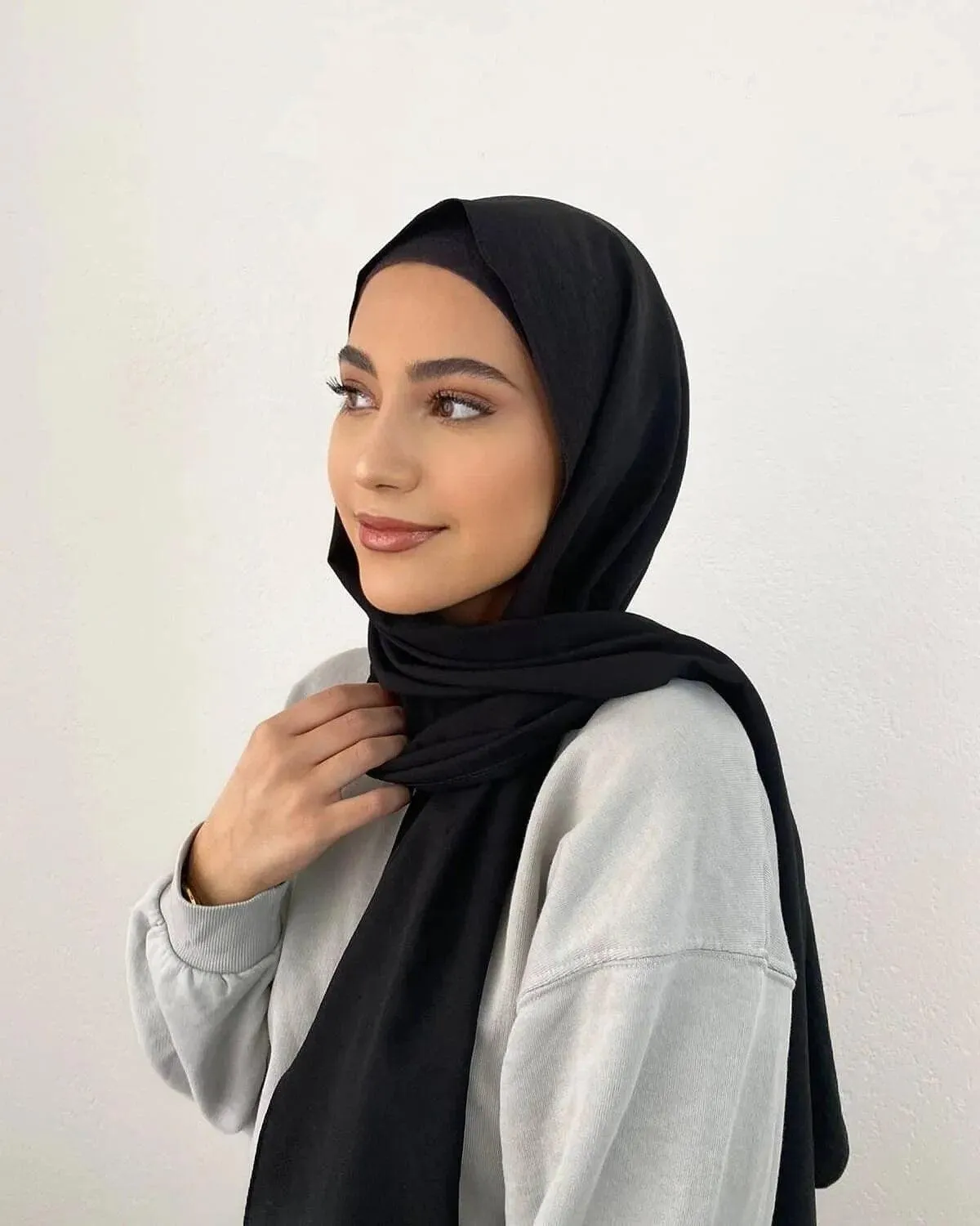 Elegant Broadcloth Hijab Shawl for Muslim  Women