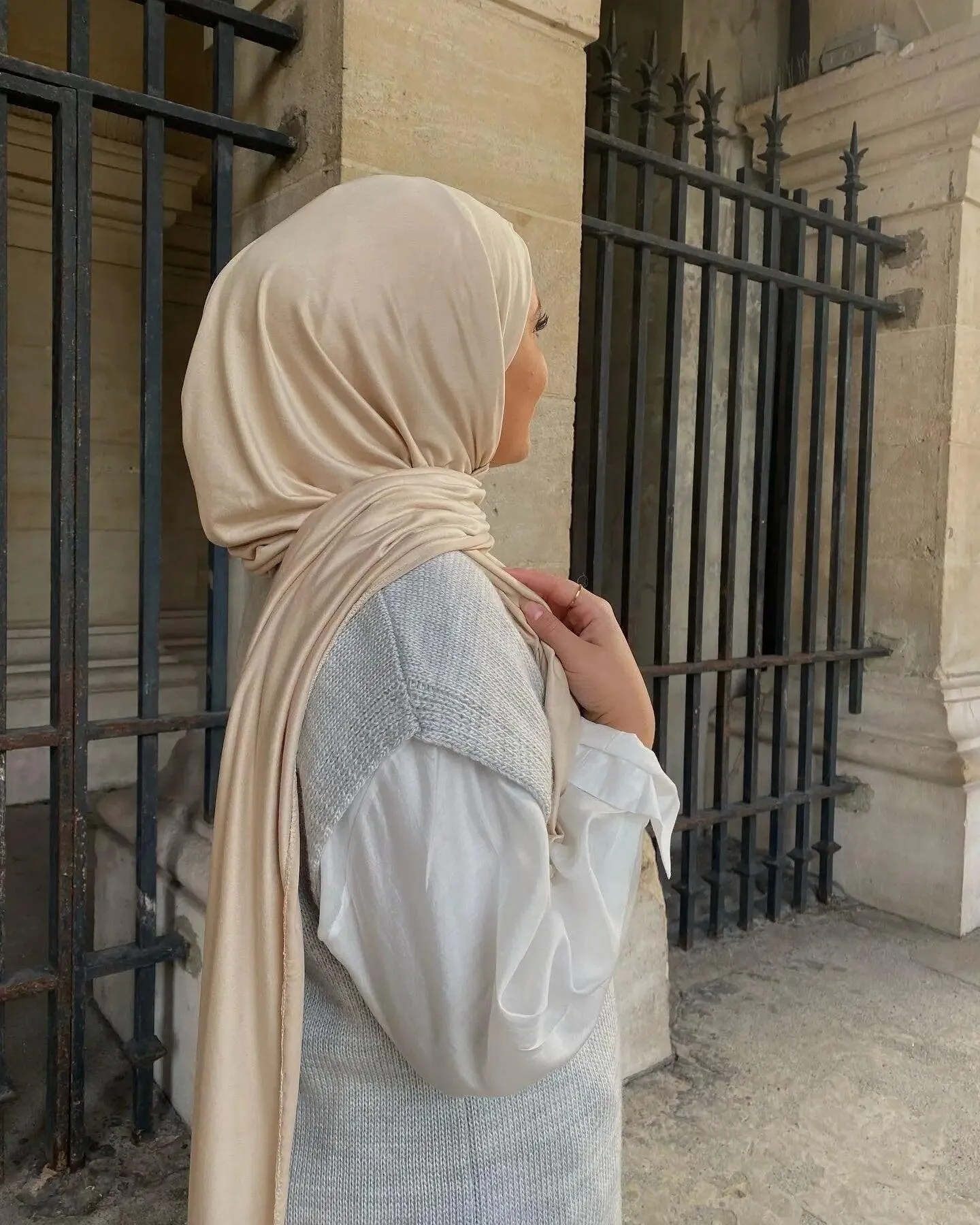 Elegant Broadcloth Hijab Shawl for Muslim  Women