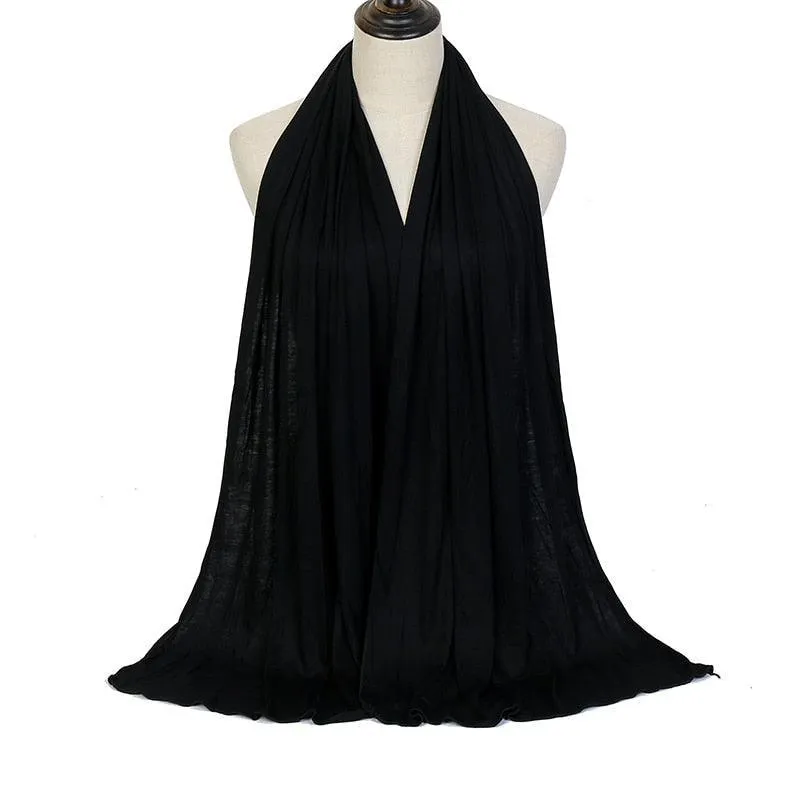 Elegant Broadcloth Hijab Shawl for Muslim  Women