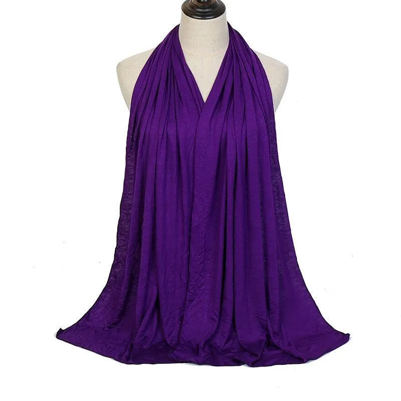 Elegant Broadcloth Hijab Shawl for Muslim  Women