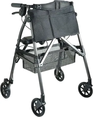 EZ Fold N Go Rollator/Walker - Black Walnut