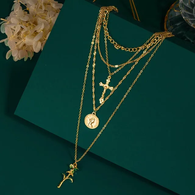 Fashion Multilayer Necklaces Pendants