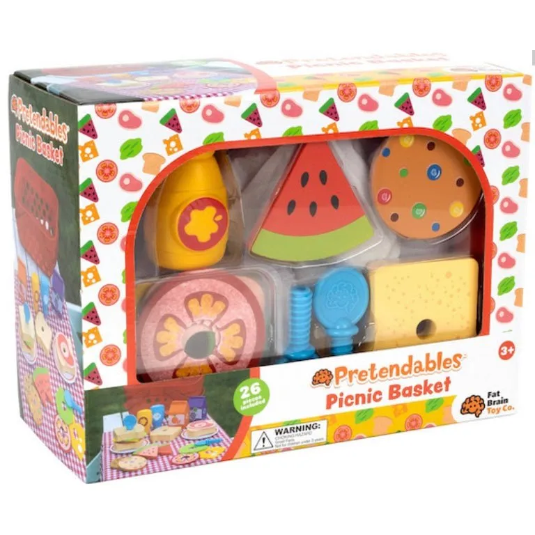 Fat Brain Toys Pretendables Picnic Basket Set