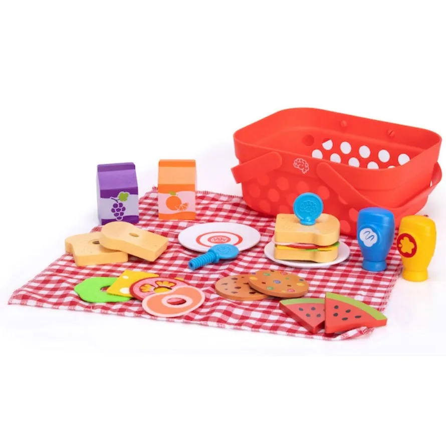 Fat Brain Toys Pretendables Picnic Basket Set