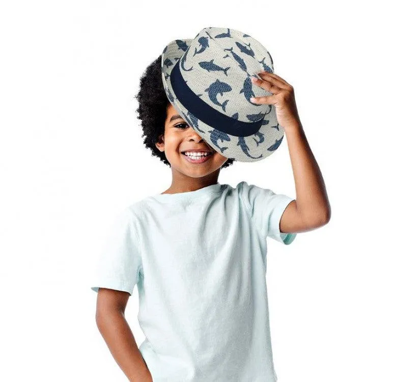 FlapJackKids UPF50 Fedoras Toddler - Dino (2 to 6yo)
