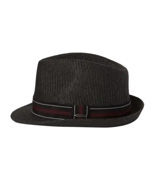 Flynn Mens Fedora Black