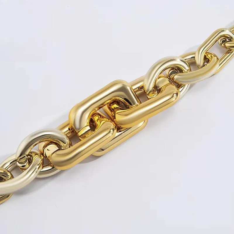 Gold Color Silver Color Big Chokers Exaggerated Suspension Pendants Collares Necklace for Women
