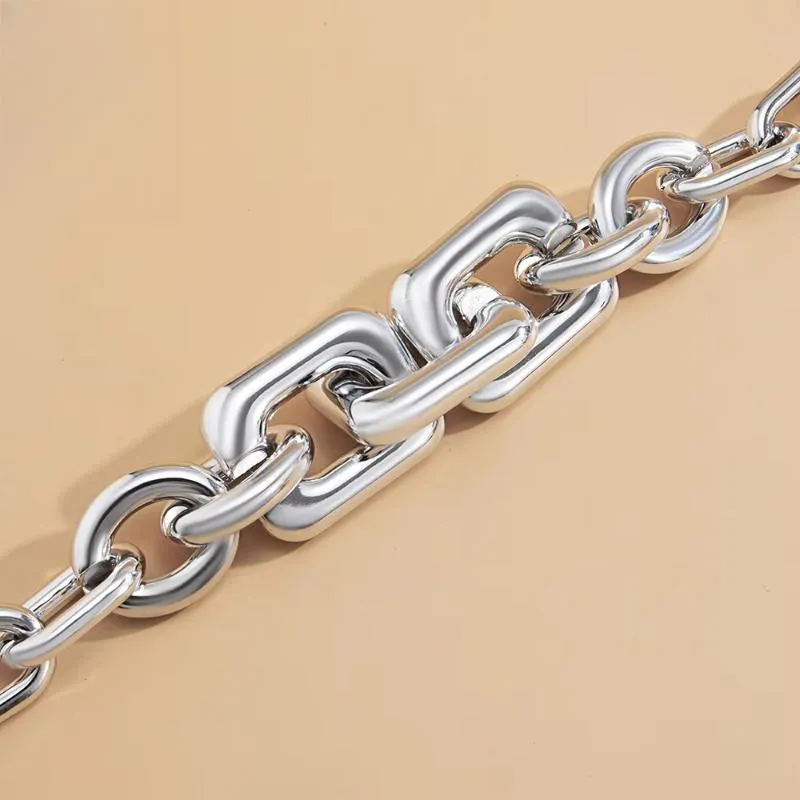 Gold Color Silver Color Big Chokers Exaggerated Suspension Pendants Collares Necklace for Women