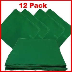 Green Bandana - Dozen (Solid)