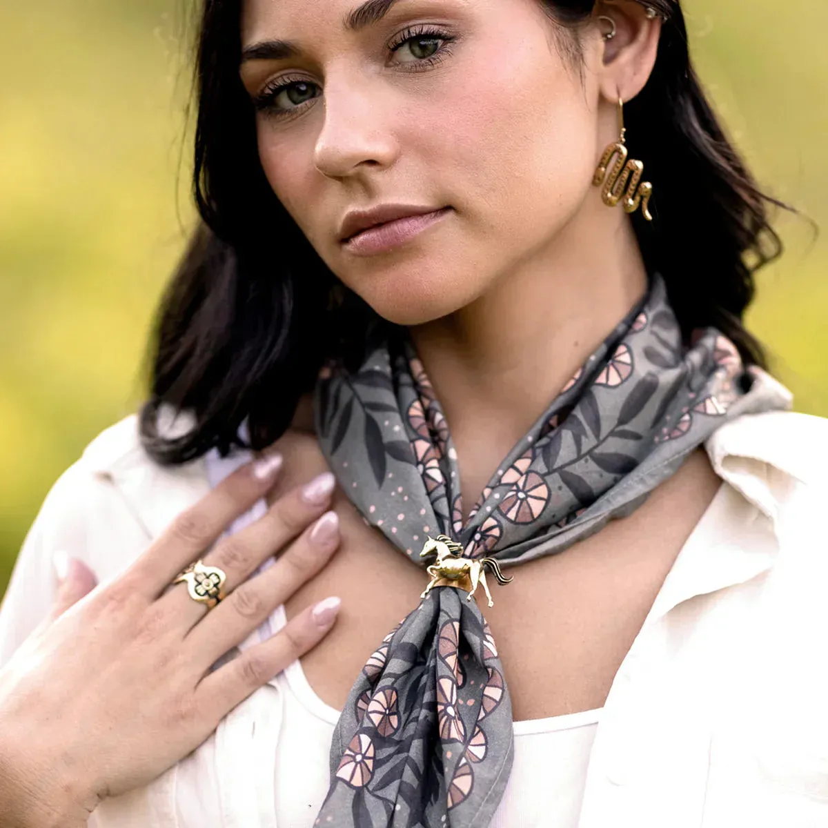 Handker Eleanor Premium Cotton Handmade Bandana #114 new Neutral series