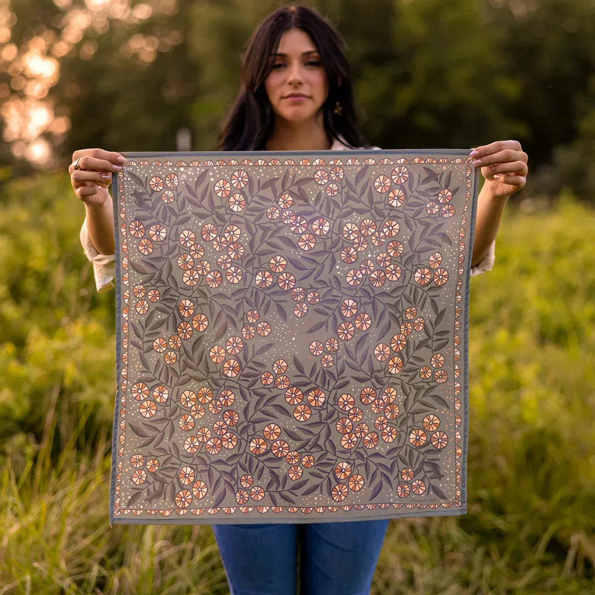 Handker Eleanor Premium Cotton Handmade Bandana #114 new Neutral series