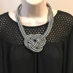 Handmade Thick Knotted Rope Statement Necklaces