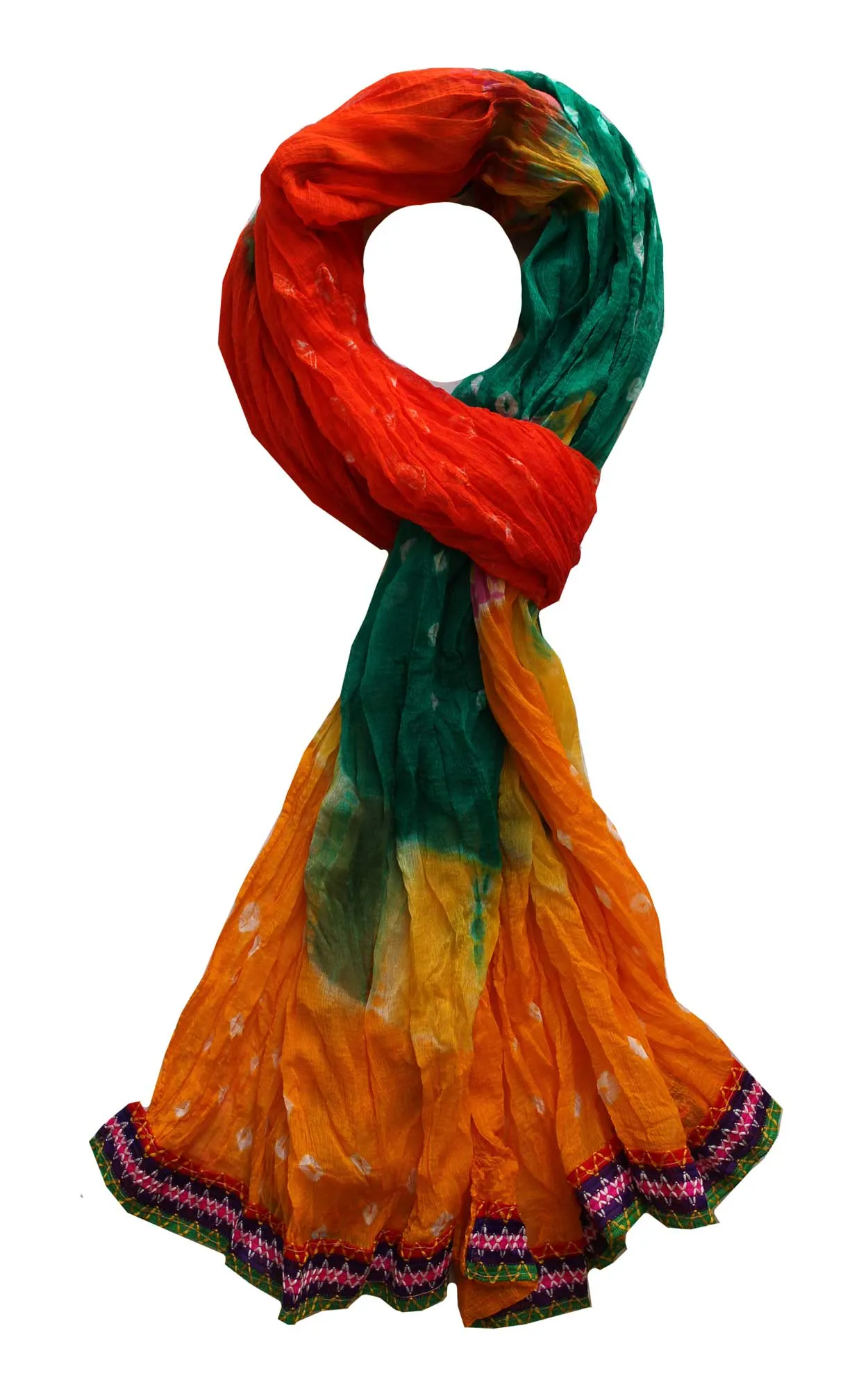 Handmade Tie-Dye Cotton Scarf Scarves Neck Wrap Boho Gypsy Wear Headwrap