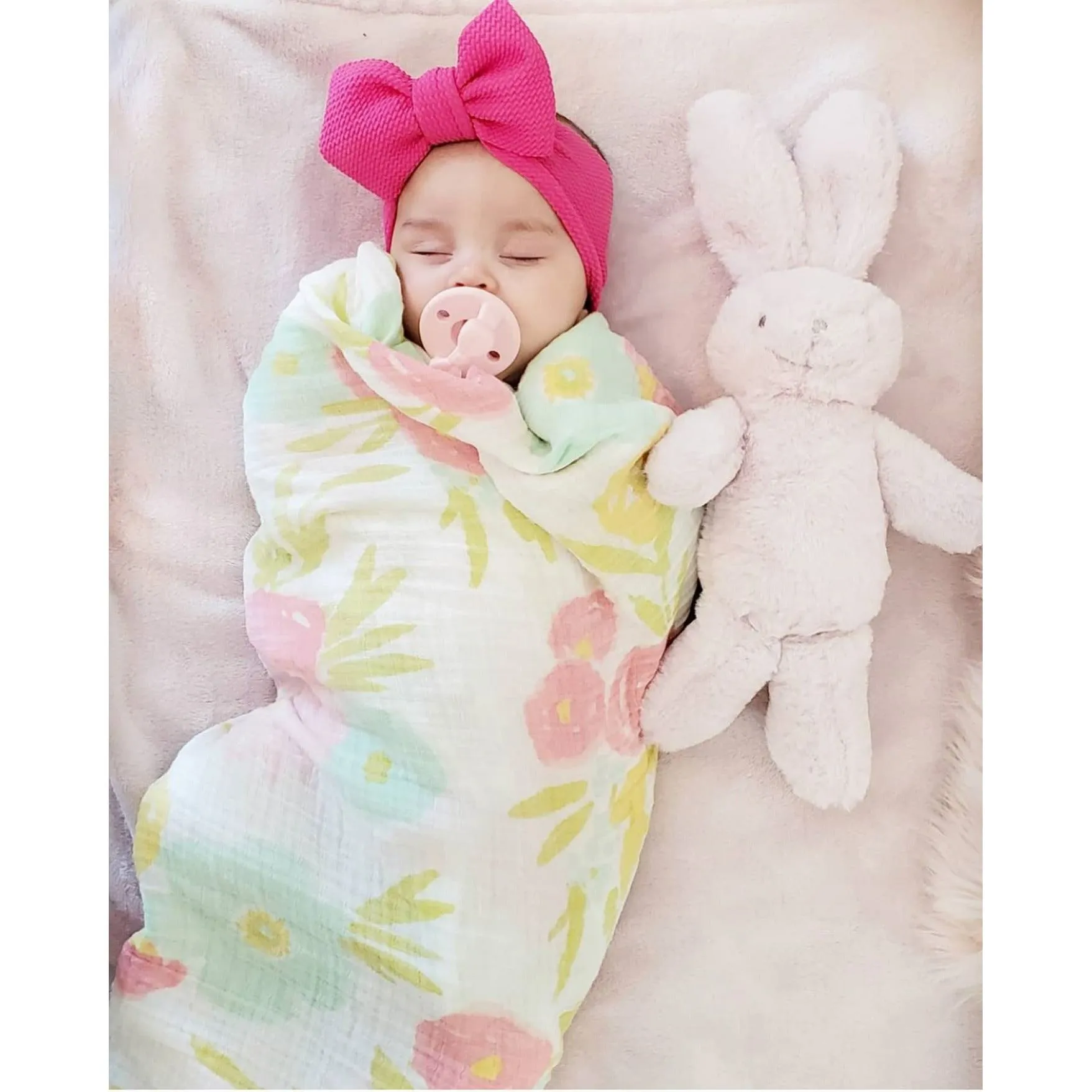 hot pink "chandler" newborn headwrap