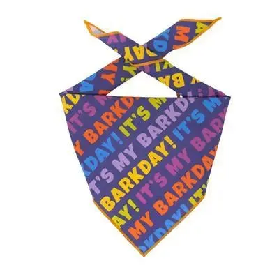 It's My Barkday Colorful Dog Bandana