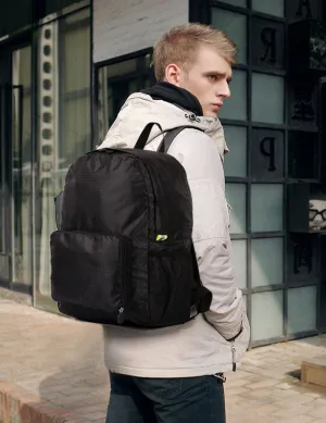Karla Hanson Pack n Fold Foldable Travel Backpack Black