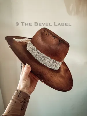 Maggie Rose Distressed Rancher Hat