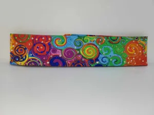 Narrow Colorful Scrolls with Multiple Colors of Austrian Crystals (sku6149)
