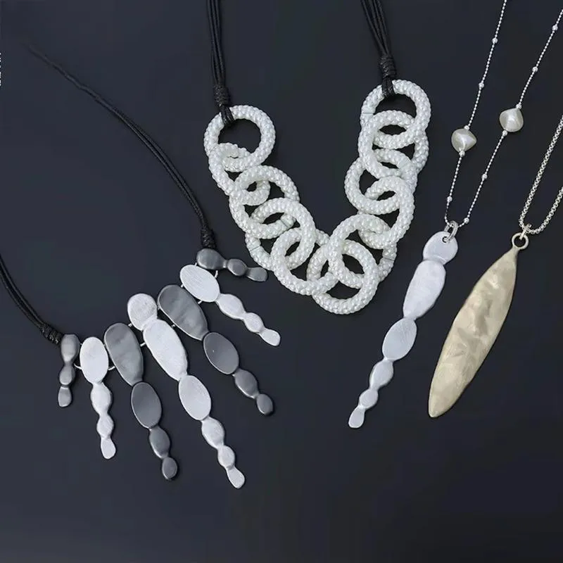 New in Vintage Statement Alloy Suspension Pendant Collares Gothic Necklace for Women