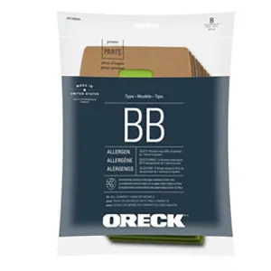 Oreck Buster B Canister Vacuum Paper Bags (8-Pack), AK1BB8A