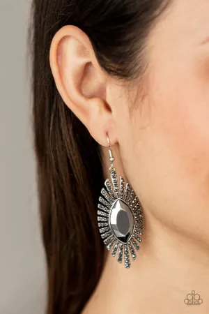 Paparazzi Earring ~ Who Is The FIERCEST Of Them All - Silver