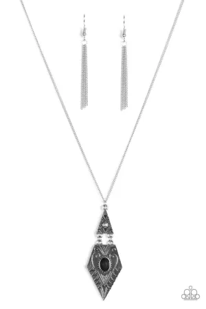 Paparazzi Necklace ~ Just A Mirage - Black