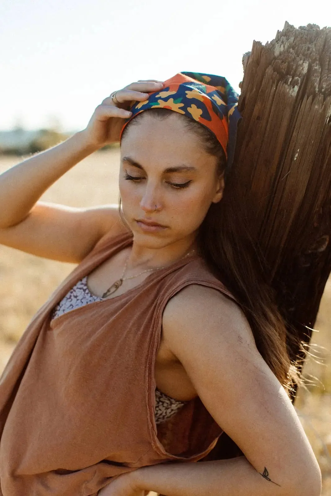 "Endless Bloom" 100% Organic Cotton Bandana | Designed by Lauren Dickens