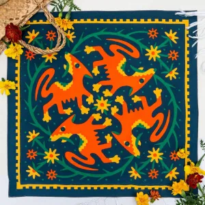 "Endless Bloom" 100% Organic Cotton Bandana | Designed by Lauren Dickens