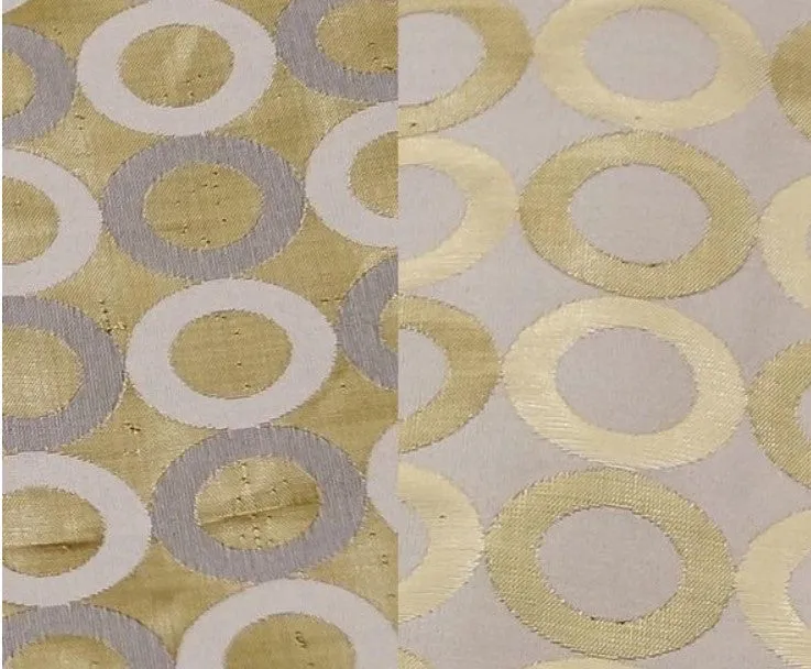 Reversible Contempo Brocade Napkins | Silver and Gold Contempo Napkins |