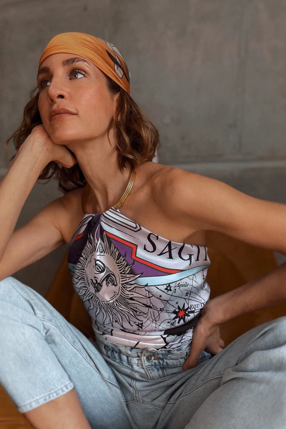 Sagittarius Silk Scarf
