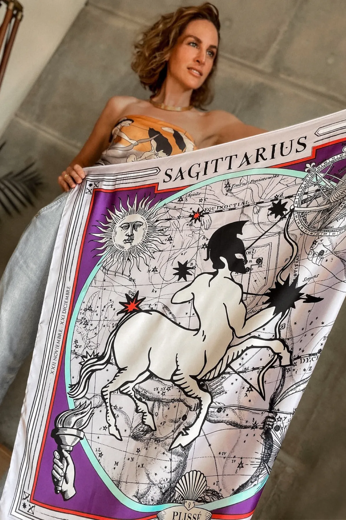 Sagittarius Silk Scarf
